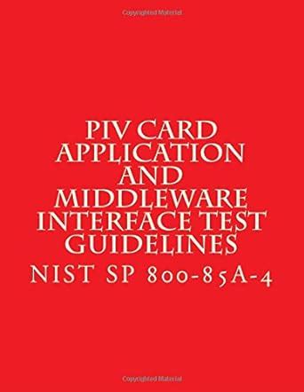 nist sp 800-73 piv smart card driver|smart card is read only.